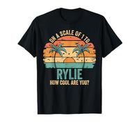 Rylie Personalized Name Cute Retro Girls Groovy Birthday Camiseta