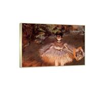 RYLJCZ Impresiones en lienzo de Edgar Degas - Reproducción de pinturas famosas （Bailarina en el escenario） -Cuadros artísticos de pared en lienzo para decoración(50x70 cm/Marcos de champán)