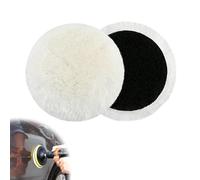 RYMAUP 2 piezas de pulido compatibles con lijadora orbital Bosch, almohadillas de pulido de lana de cordero de 125 mm