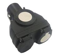 Ryme Automotive Adaptador para Camión de Enchufe de 15 Pines 24V a 2X Tomas de 7 Pines