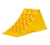 Ryme Automotive Calzo de Rueda R560 DIN 76051 | Plástico Amarillo, 470x224x200 mm, con Pletina Metálica Antideslizante | Seguridad para Camiones y Vehículos Industriales