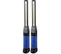 Ryme Automotive - Lámpara de Trabajo LED con Batería recargable Litio Alta potencia 600 lúmenes FIT Linterna de Taller mecánico 6W COB LED / 3W SMD LED (Paquete de 2)