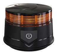 Ryme Automotive Mini Rotativo LED Ámbar con Batería Recargable Litio - Autónomo R65 TA1-7 Funciones · Emergencia Advertencia Señalización · Base Magnética Conexión de carga a mechero