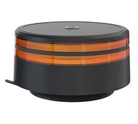 Ryme Automotive Rotativo Ámbar K-LED Revolution Black 12/24 V Homologado R65 Emergencia Advertencia Señalización Tractor, Camión · Base Magnética Conexión a mechero DIN ISO 4165