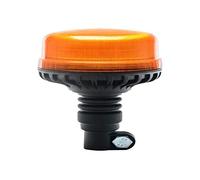 Ryme Automotive Rotativo Ámbar LED 12/24 V Homologado R65 · Flexible Din · Emergencia Advertencia Señalización Tractor, Camión · Base Conexión Pincho