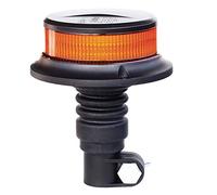 Ryme Automotive - Rotativo Flash LED Ámbar Homologado R65, Base Conexión DIN Universal para toma de Tractores, grúas o vehículos de transporte especial Señalización Advertencia