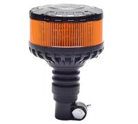 Ryme Automotive Rotativo LED Ámbar Homologado ECE R65 TA2 para Poste DIN - 12V/24V - Sensor Día/Noche Automático - IP69K - Flash y Rotación - Vehículo Industrial