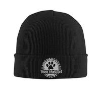 RYMHSKYBC Gorro de Punto Caliente Dog Paw Gorros de Exterior Otoño Invierno Gorros de Tejido para Calavera Unísex, Gorro de Camionero Ajustable