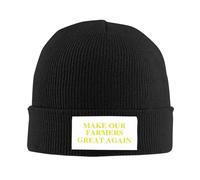 RYMHSKYBC Make Our Farmers Great Again Gorros de Topo Mostaza Gorro de Punto Personalizado Casual Unisex Adulto Outdoor Sport Elástico