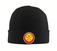 RYMHSKYBC Sakamoto Days Daruma Rostro Gorro Tejido para Mujeres Sombrero de Invierno Acrílico Taro Sakamoto Sombrero de melón Casual