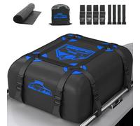 Rymopuey Cofre de Techo 15cubos/425L, Cofre de Techo para Coche 700D Impermeable, Cofre de Techo con Almohadillas Antideslizantes y 8 Correas de sujeción, pto para Coches con/sin Portaequipajes