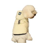 RYNDEX Abrigo para Perros Invierno, Chaqueta para Perros con Forro Polar, Ropa para Perros pequeños medianos y Grandes Mascotas, Polar(Beige,S)