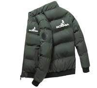 RYNDEX Chaqueta De Plumas SC.an.IA, Plumon Jacket Ultraligero, Hombre Chaquetas Invierno De Montaña, Pluma(Green,M)