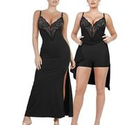 RYNDEX Damen Shapewear Slips, Invisible Postparto Body Moldeador, Smooth Vestido Body Shaper para Fiesta Boda Daily Wear, Shapewear(S)