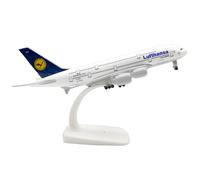 RynoPulse Avión a Escala para Deutsche Lufthansa A380, Modelo de Aleación de Metal a Escala 1:200 para Amantes de la Aviación y Coleccionistas Adultos