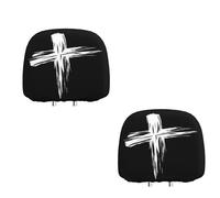 RynoPulse Divertidas fundas para reposacabezas de coche de dibujos animados, protector elástico para reposacabezas de coche, máscara de cara completa para asiento personalizado, no se deforma