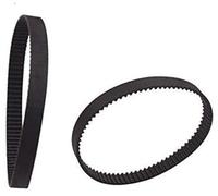 Rynplex 1 correa de distribución goma bucle cerrado 2GT C-17 for impresora 3D GT2 6 mm, 1512, 1520, 1524, 1540, 2000, 2220, 2500, 3000, 3230, 3600, tamaño preciso Unidad de cinturón(BLACK 2GT 2000mm)