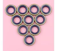 Rynplex 10 unids/lote sello de aceite del cigüeñal, for Husqvarna 266 268 272 181, pieza de herramienta de repuesto de motosierra 503260204 Kit de cojinetes de cigüeñal para motosierra