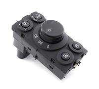 Rynplex 13177066 Interruptor de Control de luz de Faro eléctrico Negro for Coche, for Opel Interruptor de luz antiniebla