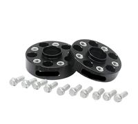 Rynplex 2 piezas 25/30/35/40 mm PCD 5x112 CB 66,5 adaptador espaciador de rueda adecuado for, Q5 (8R)/A6(C6)/A6 Avant(4G5,C7)/A7/A8/A4(B8)/A5 Espaciador de cubo de rueda de coche(2PCS 25MM BLACK)