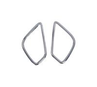 Rynplex 4 piezas, for Mitsubishi, for Eclipse Cross 2017 2018 2019, moldura de parachoques luz antiniebla delantera y trasera cromada Embellecedor de faro antiniebla delantero para coc(Rear)