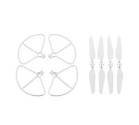 Rynplex 4 Uds Protector de hélice Anillo Protector Parachoques hélices Accesorios FIMI X8SE Palas de Drones Accesorios de cuadricóptero Protector de hélice para Drones(White Guard Props)