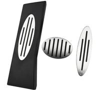 Rynplex Almohadilla de pedal, for, for MINI, for Cooper, for JCW S F54 F55 F56 F60 R55 R56 R60 R61 Pedales de coche Reposapiés Cubierta de pedal de Pedal de embrague(BLACK AT With Rest)