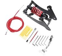 Rynplex Amortiguador Trasero, para Scooter Eléctrico, para Xiaomi, para M365 1S Pro1 Pro2 Reemplazo de Suspensión Acero Negro Resorte de suspensión Delantera