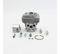 Rynplex Bujía de válvula de descompresión de pistón de cilindro de 46mm, for motosierra Husqvarna, 555 556 560 560XP 560XPG 562 562XP 562XPG 575355803 Pistón de motosierra