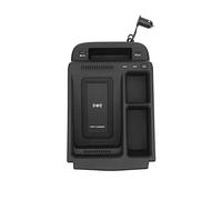 Rynplex Cargador inalámbrico de 15 W for CRV 2017-2021, Alfombrilla Antideslizante for Coche, Caja Almacenamiento con reposabrazos, Carga rápida QC3.0 + PD3 Cargador de Coche