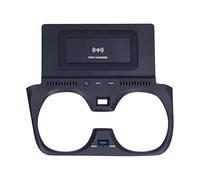 Rynplex Cargador inalámbrico de 15 W for la Serie 3 G20 G28 2019-2020, Alfombrilla Antideslizante, Soporte for teléfono Carga rápida QI, Puerto USB QC3.0 Cargador de Coche