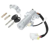 Rynplex Cilindro de Cerradura de Encendido con Llaves, for Nissan, Frontier, Tono Plateado metálico, 1 Juego Bloqueo del Interruptor de Encendido del Coche