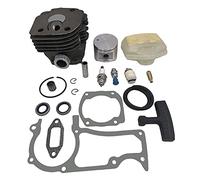 Rynplex Conjunto de pistón de cilindro de 48MM, filtro de aire, junta de manguera de combustible, Kit de bujías, for Husqvarna, piezas de repuesto de motor de motosierra 365 362 Pistón de motosierra