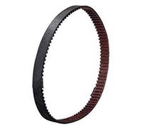 Rynplex Correa de bucle cerrado 2GT GT2, distribución caucho, GT2-6MM, for piezas impresora 3D, polea dentada, correa sincrónica Unidad de cinturón(BLACK 302MM)