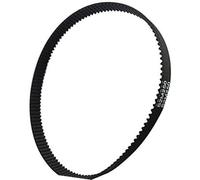 Rynplex Correa de distribución bucle cerrado GT2, caucho, 2GT 6 mm, piezas impresoras 3D, 110-1220, pieza correas síncronas Unidad de cinturón(BLACK 110mm)