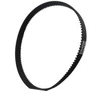 Rynplex Correa de distribución bucle cerrado GT2, piezas impresoras 3D caucho 2GT 6 mm, 110 112 122 200 280 300 610 852, correas síncronas, pieza correa Unidad de cinturón(BLACK 300 mm)