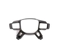Rynplex Embellecedor for Volante de Coche, Interior de Coche, ABS, Plateado, Negro, Tonto, Accesorio for, Defender 110 2020-2021 Pegatina de moldura(Dumb Black)