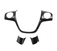 Rynplex Embellecedor for Volante, Pegatina Decorativa for Ford, For Focus 3 MK3 (2012-2014), For KUGA 2013-2015, 1 Uds., Accesorios de Estilo de Coche Adhesivo para Volante(Carbon 3pcs)