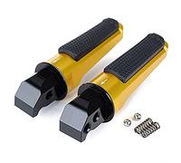 Rynplex Estriberas traseras CNC Pedal de pasajero CB600F HORNET CBR600F CB1000R CBR600RR CBR900RR CBR1000RR FIRE BLADE Estribo para el pie del pasajero trasero de la mot(Gold)