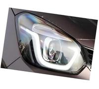 Rynplex Faro delantero, for JAZZ, 2019 2020, carcasa de faro coche, cubierta, lente, cristal, luces delanteras Lente protectora para faros delanteros de automóvi(BLACK Right side)