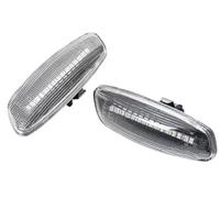 Rynplex For Peugeot, 207 308, for RCZ 2010 2011 2012 2013 2014 2015 Luz LED de señal de giro Luz de repetición de indicador lateral intermitente Luz intermitente del coche(BLACK Dynamic Smoked)