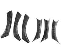 Rynplex for, Serie 3 E90 E91 318 320 325 2004 2005 2006 2007-2012 LHD Panel de Puerta Coche Cubiertas manija Agarre embellecedor Protector reposabrazos Adhesivo para manija de puerta(Carbon Fiber)