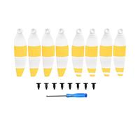 Rynplex Hélices CW CCW 4726F, cuchillas de repuesto ligeras y silenciosas, plegables, for DJI, for Mavic, for MINI, accesorios for drones RC Hélices para drones(2 pair Yellow)