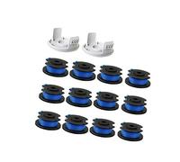 Rynplex Hilo de Repuesto for desbrozadora, bobinas de Repuesto de 0,065 | con alimentación automática, para Ryobi One+ AC14RL3A de 18 V, 24 V y 40 V, desbrozadora inalámbrica (6 bobinas + 2
