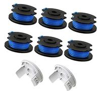 Rynplex Hilo de Repuesto for desbrozadora, bobinas de Repuesto de 0,065 | con alimentación automática, para Ryobi One+ AC14RL3A de 18 V, 24 V y 40 V, desbrozadora inalámbrica (6 bobinas + 2