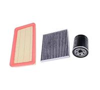 Rynplex Juego de filtros coche, filtro CA combustible y aceite for GA5 2.0L GS5 ., piezas motor, juego 8105005BAS030 Reemplazo del filtro de aire del motor de automóvi(BLACK 3-piece set)