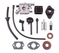 Rynplex Juego de juntas de sellado de línea de filtro de aceite combustible de carburador, for motosierra china 2500 25cc Kit de cojinetes de cigüeñal para motosierra