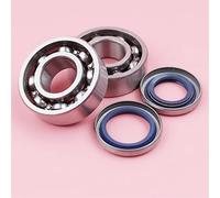 Rynplex Juego de sellos de aceite de cojinete de cigüeñal, for Husqvarna 365 362 371 372 372XP, pieza de herramienta de repuesto de motosierra Kit de cojinetes de cigüeñal para motosierra