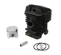 Rynplex Kit de anillo de pasador de pistón de cilindro de 46mm, repuestos de motosierra de gasolina, for STIHL, MS290 MS 029 11270201217 Pistón de motosierra