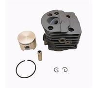 Rynplex Kit de aros de pistón de cilindro de motor de 46mm y 45mm, for Husqvarna, 51 55, Rancher, piezas de motor de motosierra 503 60 91 71 Pistón de motosierra(HUS55 46mm)
